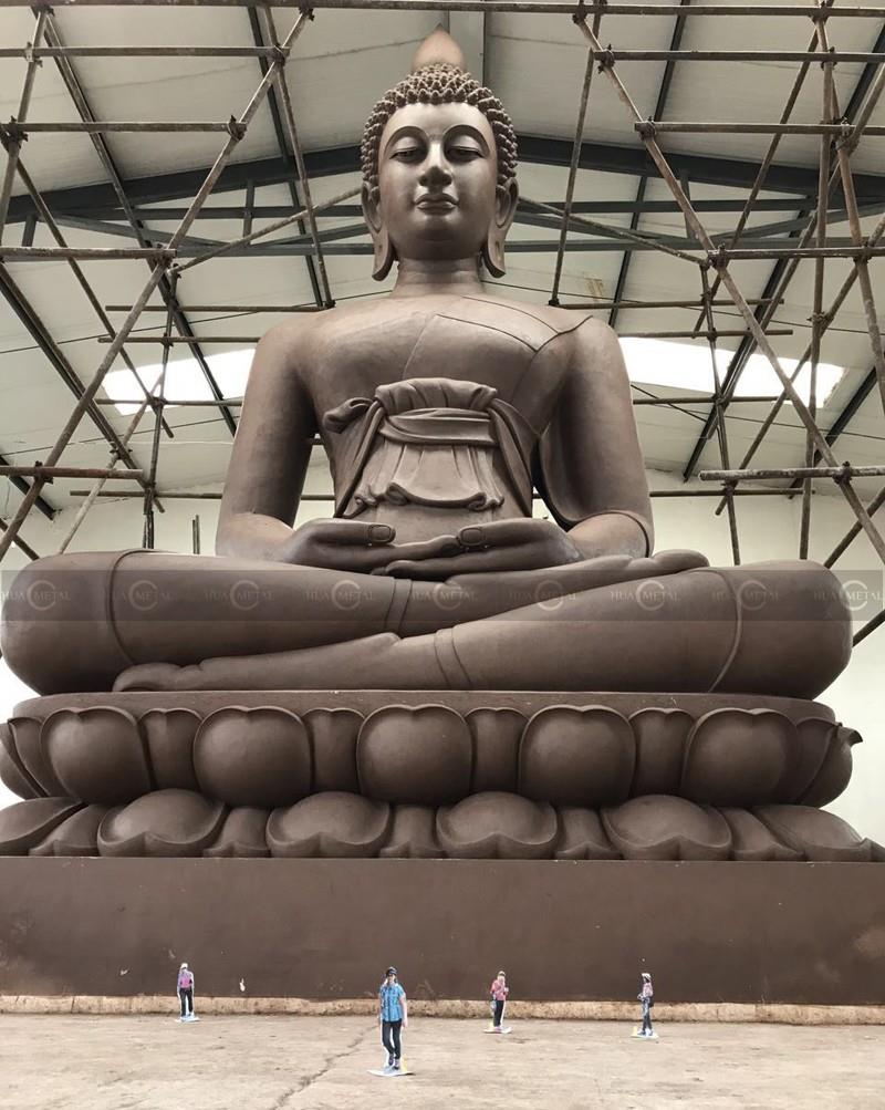 milzu bronzas-Sakyamuni-buddaha-skulptūras māla modelis